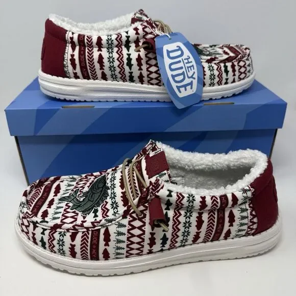 Hey Dude | Shoes | Hey Dude Wally Mens 1 Merry Fishmas  display picture 3